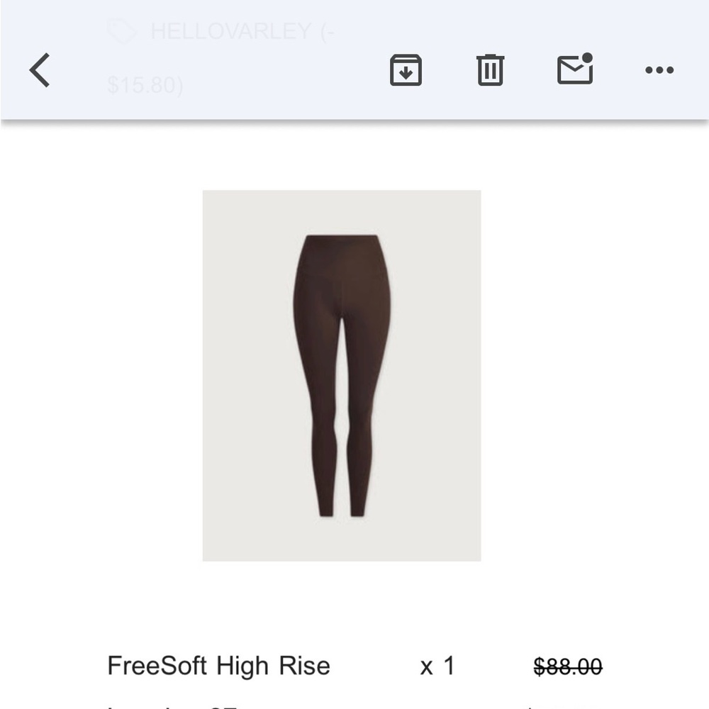 Brown High Rise Leggings Varley -